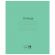 Тетрадь ЗЕЛЁНАЯ обложка 18 л., линия с полями, офсет №2 ЭКОНОМ, "ПИФАГОР", 104987