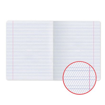 Тетрадь 12 л., HATBER, частая косая линия, обложка картон, "С уголком", 028438, 12Т5B5