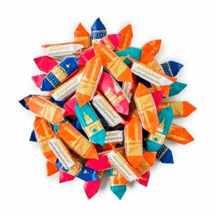 Конфеты глазированные ФАБРИКА ИМ. КРУПСКОЙ "Ленинградские" с молочной начинкой, 1000 г