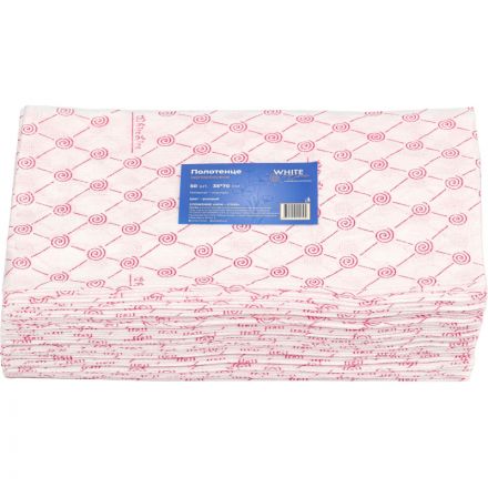 Салфетка спанлейс 35x70 см, розовый, пл.50, 50шт/уп, 10263