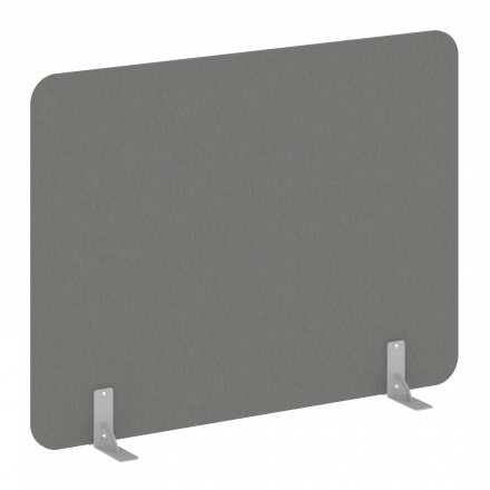 R-line Перегородки на металлических опорах на фетровых подпятниках DP.F-160-120 Металлик/Серый металл 1600*18*1200