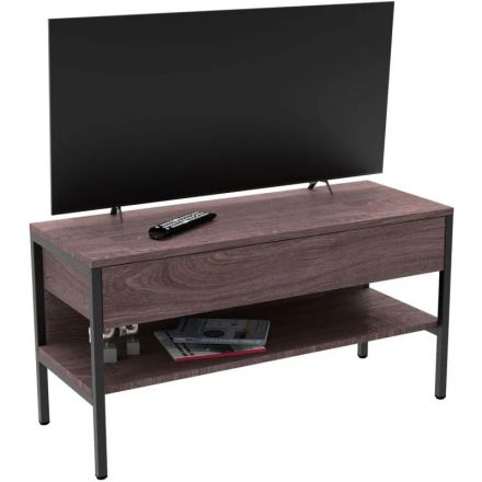 Тумба TI_под ТВ Комус Онега-15 с ящ. push to open, рег.опоры, яс.анкор.темн