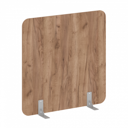 R-line Перегородки на металлических опорах на фетровых подпятниках DP.F-120-120 Дуб табак/Серый металл 1200*18*1200