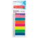 Закладки клейкие неоновые BRAUBERG, 45х12 мм, 200 штук (8 цветов х 25 листов), на пластиковой линейке 12 см, 126700