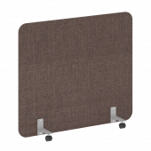 R-line soft Перегородка на металлических опорах, на роликах AP.R-140-120 Romeo 04/Серый металл 1400*18*1200