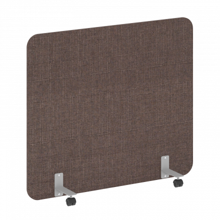 R-line soft Перегородка на металлических опорах, на роликах AP.R-140-120 Romeo 04/Серый металл 1400*18*1200