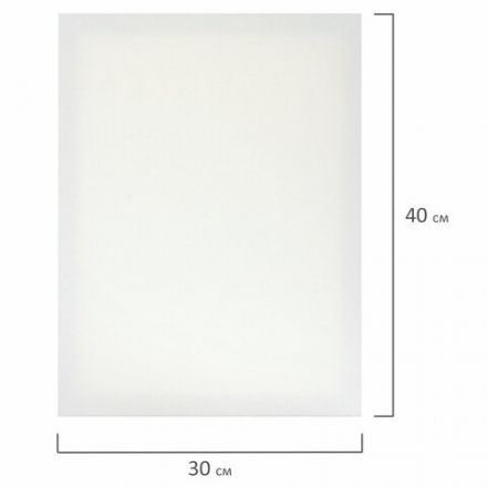 Холсты на подрамнике НАБОР 3 шт. (30х40 см, 40х50 см, 50х70 см), 280 г/м2, грунт, хлопок, BRAUBERG ART, 192270