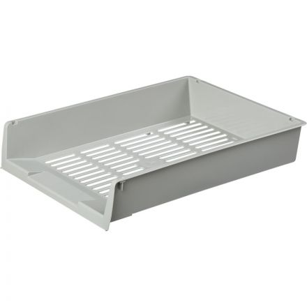 Лоток для бумаг горизонтальный Attache решетчатый серый