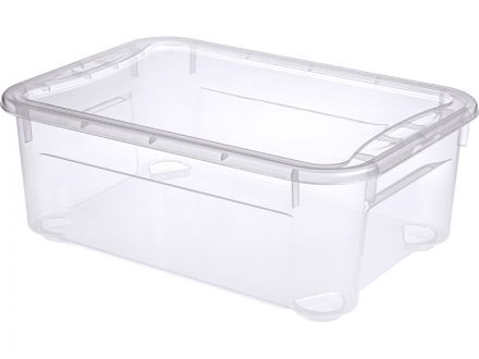 Ящик п/п 389х275х145 10л. "Кристал" цв. прозрачный