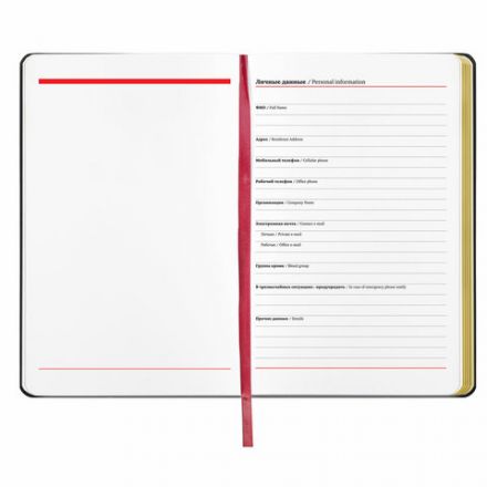 Ежедневник недатированный А5 (138х213 мм), BRAUBERG VISTA, под кожу, гибкий, 136 л., "Pomegranate", 112022