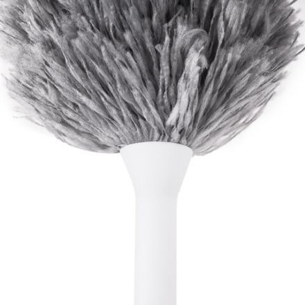 Пипидастр (сметка-метелка) для уборки пыли, метелка 35 см, рукоятка 20 см, серый, LAIMA, 608949