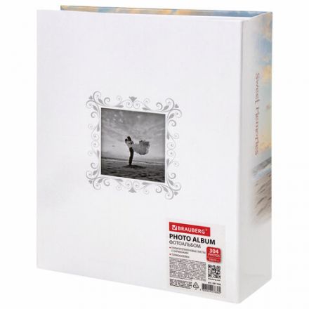 Фотоальбом BRAUBERG "Влюбленные у моря" на 304 фото 10х15 см, твердая обложка, термосклейка, 391156