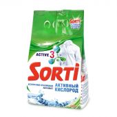 Порошок стиральный Sorti автомат Активный кислород для белого белья 2,4 кг