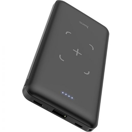 Внешний аккумулятор Hoco J50 SURF 10000mAh 5W 2A USB-A беспров.зар. черный