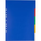 Разделитель листов Attache А3 пластиковый 5 листов разноцветный (290х420 мм)
