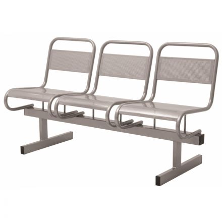 Многоместная секция UD_Раунд перфориров.СМ119-03 3-х мест.серый ral 9006М