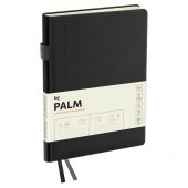 Ежедневник датированный 2026г., А5, 176л., твердый переплет, кожзам, BG "Palm. Graphite", графитовый
