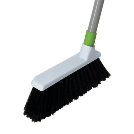 Совок для мусора + щетка, рукоятки 80 см с резьбой, пластик, зелено-белый, "ЛЕНИВКА", ЛЮБАША, 603616 Совок для мусора + щетка, рукоятки 80 см с резьбой, пластик, зелено-белый, "ЛЕНИВКА", ЛЮБАША, 603616