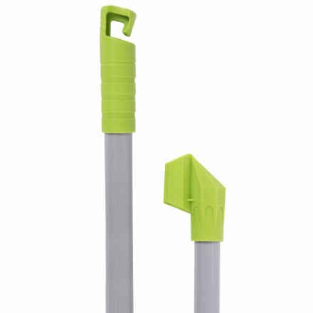 Совок для мусора + щетка, рукоятки 80 см с резьбой, пластик, зелено-белый, "ЛЕНИВКА", ЛЮБАША, 603616 Совок для мусора + щетка, рукоятки 80 см с резьбой, пластик, зелено-белый, "ЛЕНИВКА", ЛЮБАША, 603616