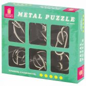 Головоломки металлические ЗОЛОТАЯ СКАЗКА (уровень сложности "ПРОФИ"), набор 6 штук, 662090 Головоломки металлические ЗОЛОТАЯ СКАЗКА (уровень сложности "ПРОФИ"), набор 6 штук, 662090