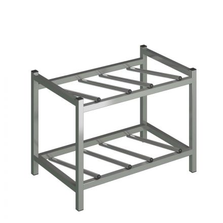 Стеллаж для воды Бомис-4Л на 4 тар металлик, 600х415х470 мм.