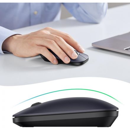 Мышь компьютерная Ugreen MU001 (90372) серо-черный WLS