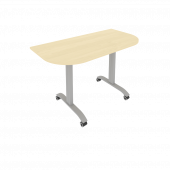 Mobile System Стол складной мобильный СМ-4.1 Клён/Тёмно-серый металл 1300*650*757 Mobile System Стол складной мобильный СМ-4.1 Клён/Тёмно-серый металл 1300*650*757