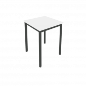 Slim Стол письменный на металлокаркасе С.СП-1.1 Белый/Антрацит металл 600*600*750