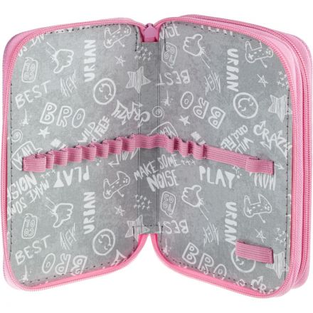 Пенал №1School Фея 2 отд., ткань, 190х110 мм, ПКТ 11-20 Пенал №1School Фея 2 отд., ткань, 190х110 мм, ПКТ 11-20