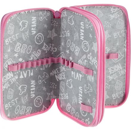 Пенал №1School Фея 2 отд., ткань, 190х110 мм, ПКТ 11-20 Пенал №1School Фея 2 отд., ткань, 190х110 мм, ПКТ 11-20