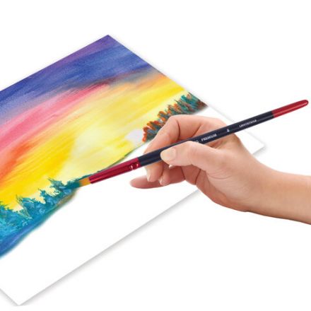 Кисть синтетика, круглая № 8, BRAUBERG PREMIUM, 201007