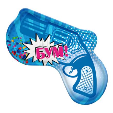 Хлопушка самонадувная КОМПЛЕКТ 10 штук "Пистолет с конфетти", фольга, бумага, ЗОЛОТАЯ СКАЗКА, 592462