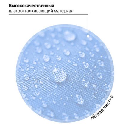 Рюкзак BRAUBERG PASTEL с термонашивками в комплекте, "Friendly bunnies", голубой, 40х29х14 см, 271423