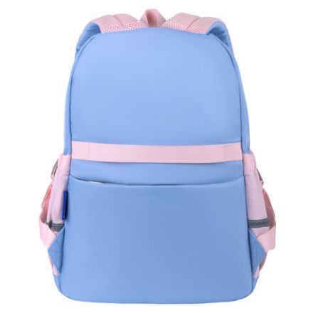 Рюкзак BRAUBERG PASTEL с термонашивками в комплекте, "Friendly bunnies", голубой, 40х29х14 см, 271423