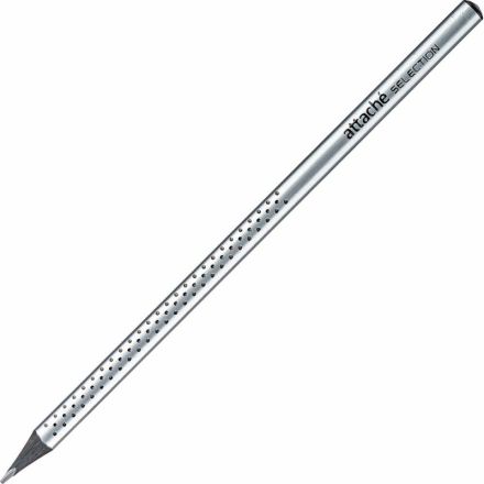 Карандаш чернографитный Attache Selection Prime,б/ласт,HB,сереб.кор.в точку