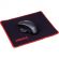 Коврик для мыши  HMP0010 резина+ткань/25х21х0,2/черный, красный
