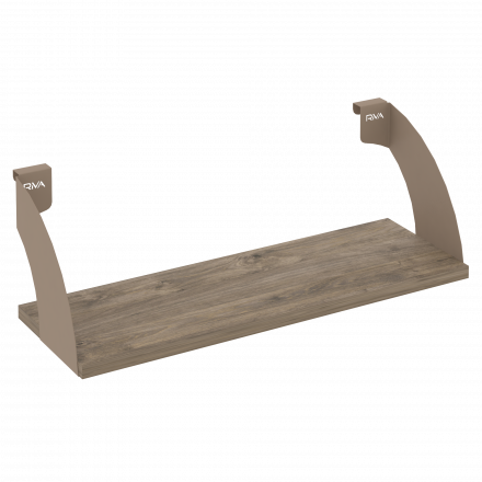 Навесные полки. Кронштейны+ЛДСП полка 600мм MAN-41-6 Тиквуд тёмный/Мокко металл 600*220*200 Навесные полки. Кронштейны+ЛДСП полка 600мм MAN-41-6 Тиквуд тёмный/Мокко металл 600*220*200