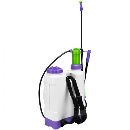 Опрыскиватель ранцевый с насосом,шлангом,разбрызгивателем, 12 литров(64784)