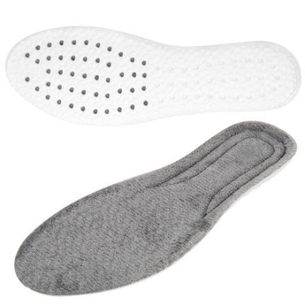 Стельки для обуви ЗИМНИЕ УТЕПЛЕННЫЕ, материал PU PRO, размер RU 39-44 / EU 40-45, с линиями выреза, SHEGRA (ШЕГРА), 700758