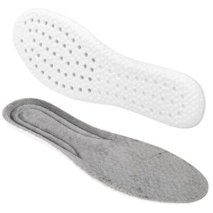 Стельки для обуви ЗИМНИЕ УТЕПЛЕННЫЕ, материал PU PRO, размер RU 39-44 / EU 40-45, с линиями выреза, SHEGRA (ШЕГРА), 700758