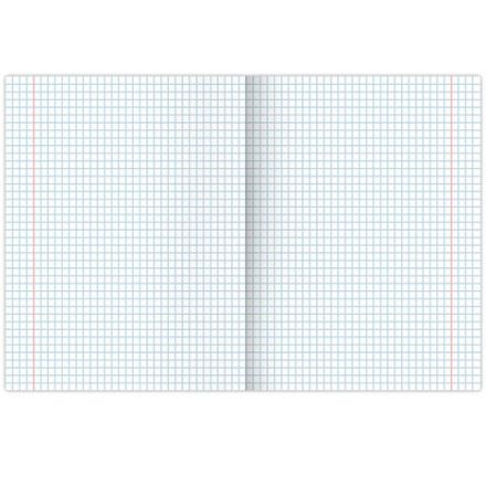 Тетрадь А5, 96 л., BRAUBERG, скоба, клетка, глянцевая ламинация, "Color Stripes", 404430