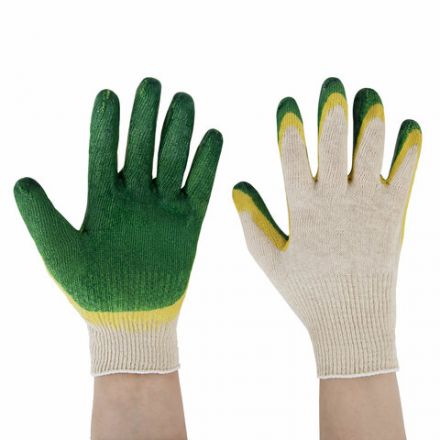 Перчатки хлопчатобумажные износостойкие ДВОЙНОЙ облив, 13 класс, КОМПЛЕКТ 100 ПАР, LAIMA ЛЮКС, 608673 Перчатки хлопчатобумажные износостойкие ДВОЙНОЙ облив, 13 класс, КОМПЛЕКТ 100 ПАР, LAIMA ЛЮКС, 608673