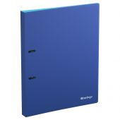 Папка на 2 кольцах Berlingo "Soft Touch Pro" A4, 24мм, 700мкм, D-кольца, с внутр. карманом, синяя, внутр. голубая, софт-тач Папка на 2 кольцах Berlingo "Soft Touch Pro" A4, 24мм, 700мкм, D-кольца, с внутр. карманом, синяя, внутр. голубая, софт-тач