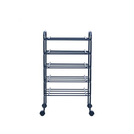 Обувница Leset Комо 5 с колесами, Чёрный