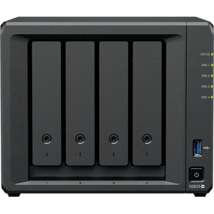 Сетевое хранилище Synology DS925+ 4x2.5/3.5 SATA/Ryzen V1500B//4GB DDR4
