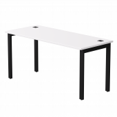Стол прямой Everprof EVO на металлокаркасе 1580х670х755 мм Белый/Черный