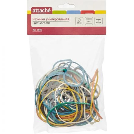 Резинка универсальная 50г диам.60мм. цвет ассорти