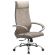 Кресло офисное МЕТТА "L1m 42", хром, сиденье и спинка мягкие, велюр, бежевое