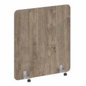 R-line Перегородка на металлических опорах, на роликах DP.R-140-150 Тиквуд тёмный/Серый металл 1400*18*1500