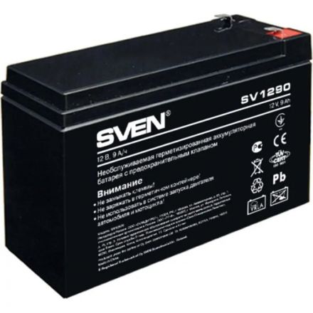 Батарея для ИБП SVEN SV 1290 (12V/9Ah) (SV-0222009) Батарея для ИБП SVEN SV 1290 (12V/9Ah) (SV-0222009)